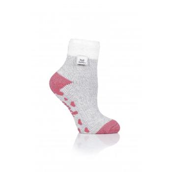 HEAT HOLDERS-LADIES LOUNGE SOCKS - FEATHER TOP-TWIST - LIGHT GREY Szürke 37/42 kép