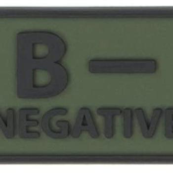 Helikon-Tex 3D PVC címke B-Negative, 2db olive green kép