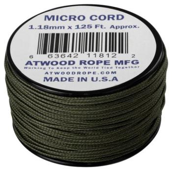 Helikon-tex Micro Cord 125FT ejtőernyős zsinór, 37,5 méter, olive drab kép