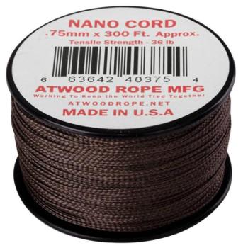 Helikon-tex Nano Cord 300FT ejtőernyős zsinór, 91 méter, barna kép