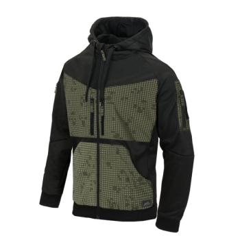 Helikon - Tex ROGUE HOODIE cipzáras pulóver BLACK/DESERT NIGHT CAMO kép