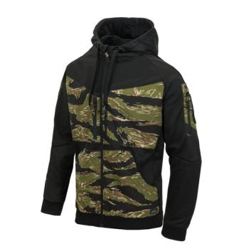 Helikon - Tex ROGUE HOODIE cipzáras pulóver BLACK/TIGER STRIPE kép