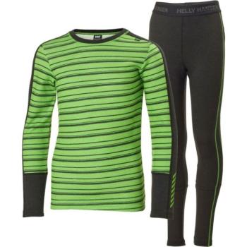 Helly Hansen JR GRAPHIC LIFA MERINO SET Junior funkcionális szett, zöld, méret kép