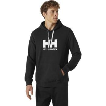 Helly Hansen LOGO HOODIE Férfi kapucnis pulóver, fekete, méret kép