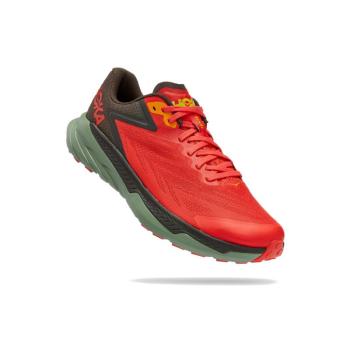 HOKA ONE ONE-Zinal fiesta/black olive Piros 41 1/3 kép