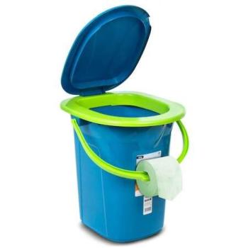 Hordozható kemping WC, mobil toilet, 19 Liter kép