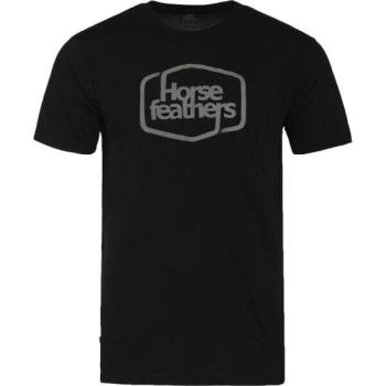 Horsefeathers ROOTER TECH T-SHIRT Férfi póló, fekete, méret kép