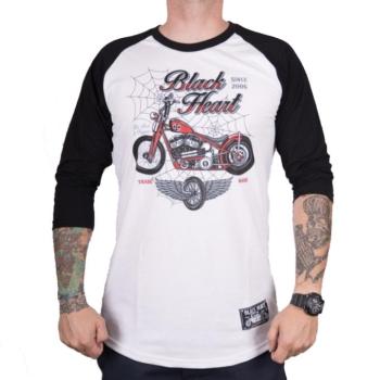 Hosszú ujjú felső BLACK HEART Red Baron Chopper  fehér  XL kép