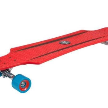 Hudora gyermek longboard piros színben, PU 92A 70 x 51 mm -es ker... kép