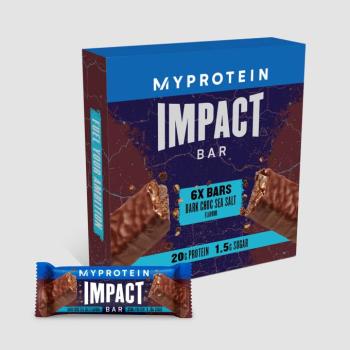 Impact Protein Bar - 6Szeletek - Étcsokoládé és tengeri só kép