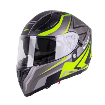 Integrált bukósisak W-TEC V128 Graphic  fekete-fluor sárga  S (55-56) kép