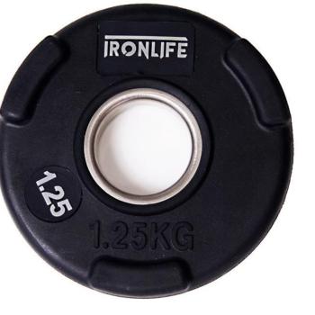 IRONLIFE Deluxe Olympijský pogumovaný kotouč 1,25 kg kép