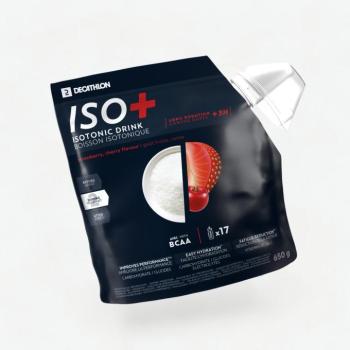 Izotóniás italpor, eper-cseresznye, 650 g - ISO+ Decathlon kép