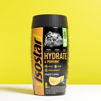 Izotóniás italpor, narancs, 560 g - Hydrate & perform Isostar kép