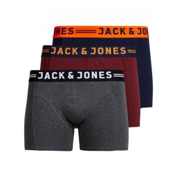 JACK&JONES-JACLICHFIELD TRUNKS 3 PACK -Burgundy Piros L kép