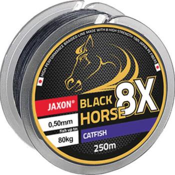 Jaxon black horse 8x catfish braided line 0,36mm 250m kép