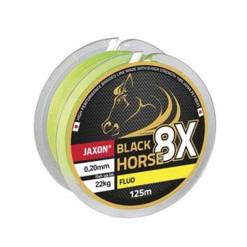 Jaxon black horse 8x fluo braided line 0,08mm 125m kép