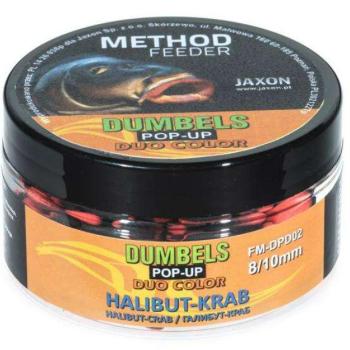 Jaxon dumbels duo color pop-up method feeder halibut/crab 30g 8/10mm kép