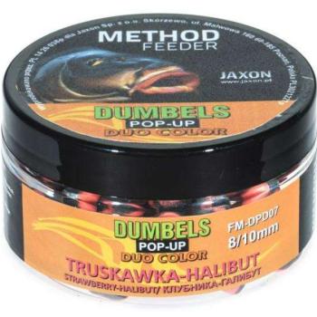 Jaxon dumbels duo color pop-up method feeder strawberry/halibut 3... kép