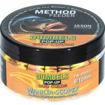 Jaxon dumbels duo color pop-up method feeder vanilla/scopex 30g 8/10mm kép