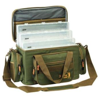 Jaxon fishing team bag + 4 boxes 50/31/24cm kép