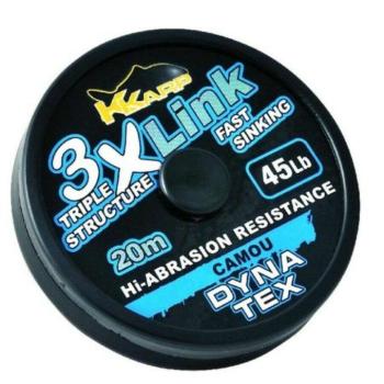 K-Karp Dyna Tex 3X-Link 20 m 35 lb camou előkezsinór kép