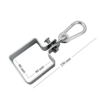 Karabiner bölcsőhöz, szögletes rögzítési rendszerrel, 90x90 mm kép