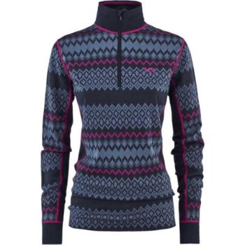 KARI TRAA AGNES HALF ZIP Női garbó, kék, méret kép