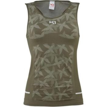 KARI TRAA BUTTERFLY TOP Női varrásmentes top, khaki, méret kép