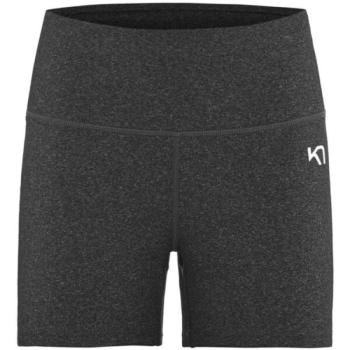 KARI TRAA JULIE HIGH W SHORTS Női rövidnadrág edzéshez, sötétszürke, méret kép