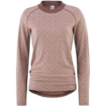 KARI TRAA VOSS CASHMERE MIX LONG SLEEVE Női thermo póló, rózsaszín, méret kép