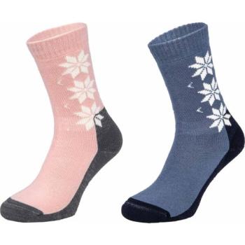 KARI TRAA WOOL SOCK 2PK Női gyapjúzokni, kék, méret kép