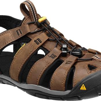 Keen Clearwater CNX Leather M Dark Earth/Black, fekete színű kép