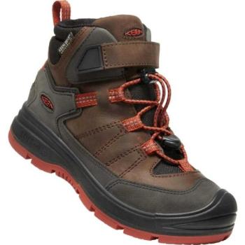 Keen REDWOOD MID WP Gyerekcipő, barna, méret 34 kép