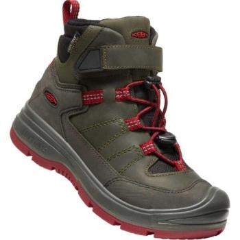 Keen REDWOOD MID WP YOUTH Gyerekcipő, khaki, méret 32/33 kép