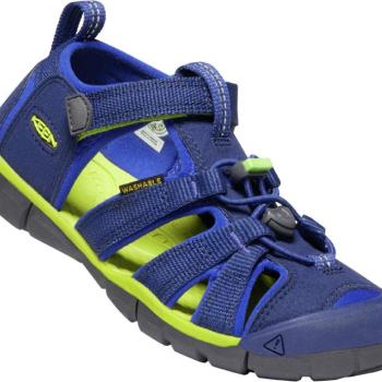 Keen Seacamp II CNX JR. Blue Depths/Chartreuse, kék színű kép