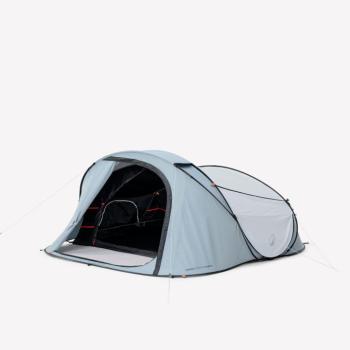 Kempingsátor, 3 személyes - 2 Seconds XL Fresh&Black Quechua kép