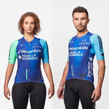 Kerékpáros mez, rövid ujjú, uniszex - AG2R LA MONDIALE Team Van Rysel kép