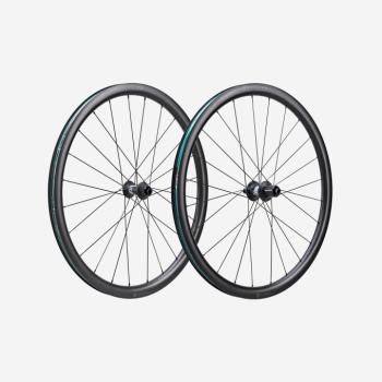 Kerékszett, karbon, tubeless, Shimano HG kompatibilis - VR 35 Van Rysel kép