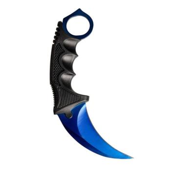 Kés Karambit, rozsdamentes acél, 18.5 cm, kék BLOCK kép