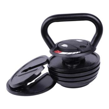 Kettlebell súlyzó ZOCO BODY FIT HL004, Súly 9 kg, Állítható, Fekete kép