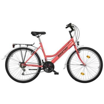 Koliken Biketek Oryx ATB női Városi Kerékpár 26&quot; - piros - Értékcs... kép