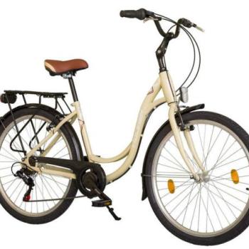 Koliken SweetBike SX6 női Városi Kerékpár 26&quot; - bézs kép