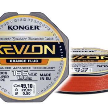 Konger kevlon orange fluo x4 0.12/150m kép