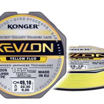 Konger kevlon yellow fluo x4 0.12/150m kép