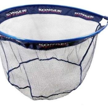 Konger landing net basket special rubber lined competitive large blue kép