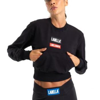 LABELLAMAFIA Women‘s Sweatshirt Go On Black kép