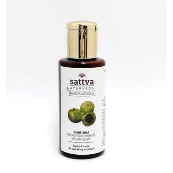 Lágyító és fényesítő hajtonik hennával és amlával 100ml - Sattva Ayurveda kép