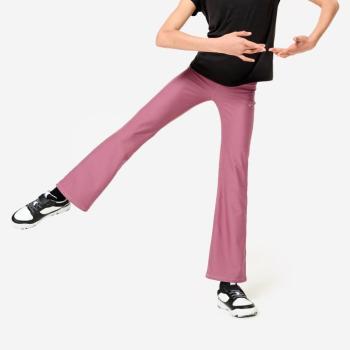 Lány fitnesz leggings, trapéz, magasított derekú Decathlon kép