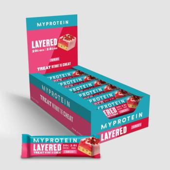 Layered Protein Bar szelet - 12 x 60g - Eper kép